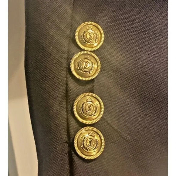 Tailored Culture Stafford Navy Blue Gold Button Blazer. Mens Size 50L - Picture 3 of 7